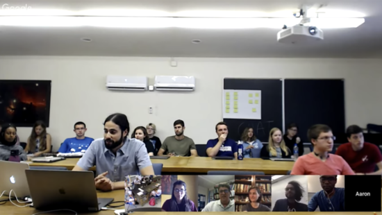 Screenshot of 2018 REU Panel