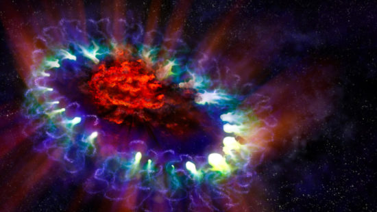 Artist's impression of SN 1987A